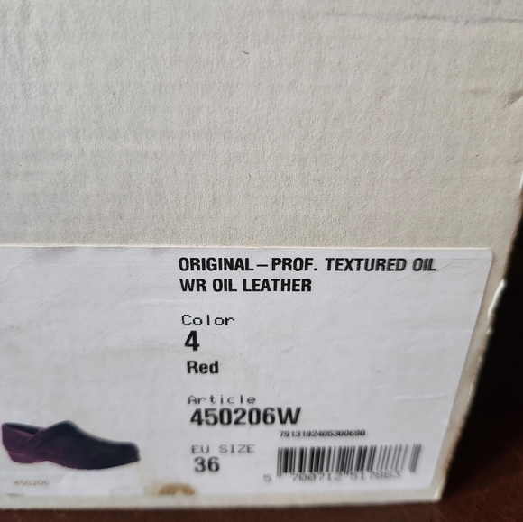 NWT Danish Clogs (Red) - Picture 7 of 7